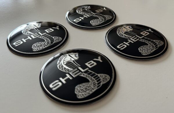 original.jpeg 4 pcs (Set) 56mm - 2.20inch Black Shelby Wheel Center Hub Caps Stickers