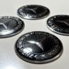 original.jpeg 4 pcs (Set) 56mm - 2.20inch Black Mercedes Benz Wheel Center Hub Caps Stickers - Classic Look