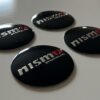 original.jpeg 4 pcs (Set) 56mm - 2.20inch Black Nismo Sportsline Wheel Center Hub Caps Stickers