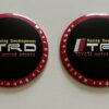 original.jpeg 4 pcs (Set) 56mm - 2.20inch Black & Red Toyota TRD Motor Sports Wheel Center Hub Caps Stickers