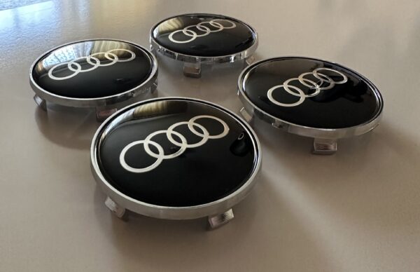 original.jpeg 4 pcs (Set) 68mm - 2.68inch Black Audi Wheel Center Hub Caps