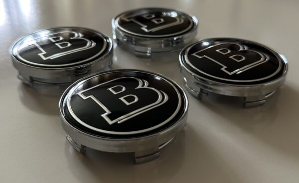 original.jpeg 4 pcs (Set) 60mm - 2.36inch Black Brabus Wheel Center Hub Caps