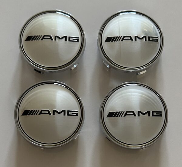 original.jpeg 4 pcs (Set) 68mm - 2.68inch Silver AMG Wheel Center Hub Caps
