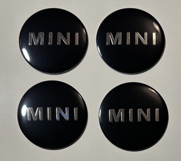 original.jpeg 4 pcs (Set) 56mm - 2.20inch Black Mini Cooper Wheel Center Hub Caps Stickers