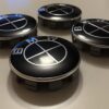 4 pcs (Set) 68mm - 2.68inch Full Black BMW Wheel Center Hub Caps (36136783536)