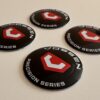 original.jpeg 4 pcs (Set) 56mm - 2.20inch Black & Red Vossen Wheel Center Hub Caps Stickers