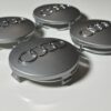 original.jpeg 4 pcs (Set) 60mm - 2.36inch Matte Gray Audi Wheel Center Hub Caps (4B0601170)