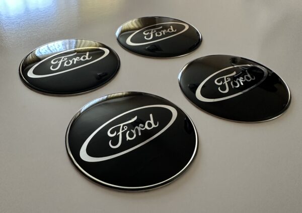 original.jpeg 4 pcs (Set) 70mm - 2.75inch Black Ford Wheel Center Hub Caps Stickers