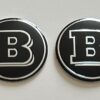 original.jpeg 4 pcs (Set) 56mm - 2.20inch Black BRABUS Wheel Center Hub Caps Stickers