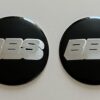 original.jpeg 4 pcs (Set) 60mm - 2.36inch Black & Silver High Quality BBS Wheel Center Hub Caps Stickers