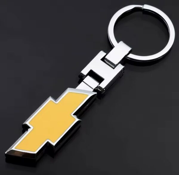 original.jpeg 1 pcs High Quality Yellow Chevrolet Metal Keychain