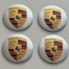 original.jpeg 4 pcs (Set) 56mm - 2.20inch Silver Porsche Wheel Center Hub Caps Stickers