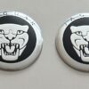 original.jpeg 4 pcs (Set) 56mm - 2.20inch Black & Silver Jaguar Wheel Center Hub Caps Stickers