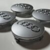 original.jpeg 4 pcs (Set) 60mm - 2.36inch Matte Gray Audi Wheel Center Hub Caps (4B0601170)