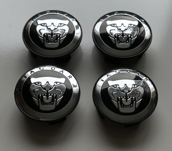 original.jpeg 4 pcs (Set) 58mm - 2.28inch Black Jaguar Wheel Center Hub Caps