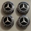 4 pcs (Set) 75mm - 2.95inch Black Mercedes Benz Wheel Center Hub Caps
