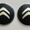 original.jpeg 4 pcs (Set) 65mm - 2.56inch Black Citroen Wheel Center Hub Caps Stickers