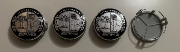 original.jpeg 4 pcs (Set) 75mm - 2.95inch Silver AMG Affalterbach Wheel Center Hub Caps