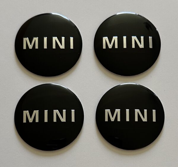 original.jpeg 4 pcs (Set) 50mm - 1.97inch Black Mini Cooper Wheel Center Hub Caps Stickers