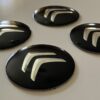original.jpeg 4 pcs (Set) 56mm - 2.20inch Black Citroen Wheel Center Hub Caps Stickers