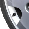 original.jpeg 4 pcs (Set) Tesla Silver Wheel Tire Valve Stem Caps + Wrench Keychain for Tesla Model X S 3 Y