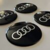 original.jpeg 4 pcs (Set) 65mm - 2.56inch Black Audi Wheel Center Hub Caps Stickers