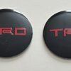 original.jpeg 4 pcs (Set) 56mm - 2.20inch Black & Red Toyota TRD Wheel Center Hub Caps Stickers