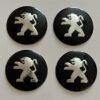 original.jpeg 4 pcs (Set) 65mm - 2.56inch Black Peugeot Wheel Center Hub Caps Stickers