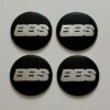 original.jpeg 4 pcs (Set) 56mm - 2.20inch Black & Silver BBS Wheel Center Hub Caps Stickers