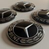 original.jpeg 4 pcs (Set) 75mm - 2.95inch Black Mercedes Benz Wheel Center Hub Caps Stickers