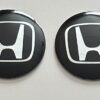 original.jpeg 4 pcs (Set) 65mm - 2.56inch Black Honda Wheel Center Hub Caps Stickers