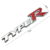 original.png 1 pcs White & Red Honda Type R Metal Emblem Sticker