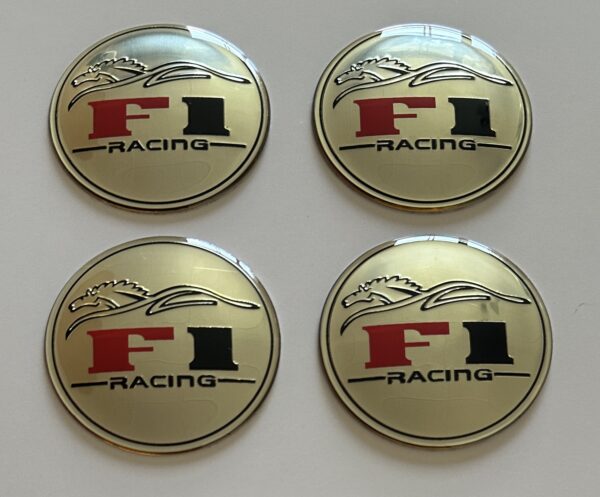 original.jpeg 4 pcs (Set) 65mm - 2.56inch Silver F1 Racing Wheel Center Hub Caps Stickers