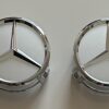 original.jpeg 4 pcs (Set) 75mm - 2.95inch Silver Mercedes Benz Wheel Center Hub Caps
