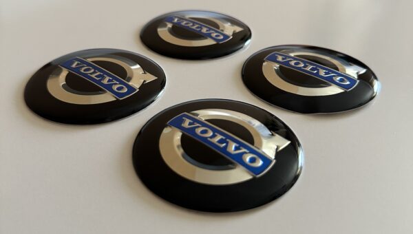 original.jpeg 4 pcs (Set) 65mm - 2.56inch Black Volvo Wheel Center Hub Caps Stickers