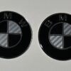 original.jpeg 4 pcs (Set) 65mm - 2.56inch Carbon Black & White BMW Wheel Center Hub Caps Stickers