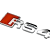 original.png 1 pcs Silver Audi RS4 Metal Emblem Sticker