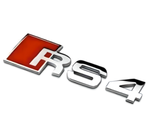 original.png 1 pcs Silver Audi RS4 Metal Emblem Sticker