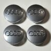 original.jpeg 4 pcs (Set) 60mm - 2.36inch Glossy Gray Audi Wheel Center Hub Caps (4B0601170)