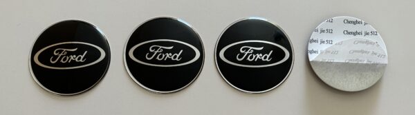 original.jpeg 4 pcs (Set) 70mm - 2.75inch Black Ford Wheel Center Hub Caps Stickers