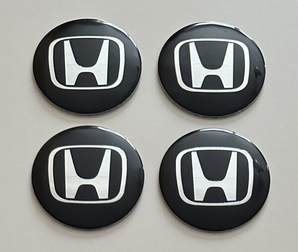 original.jpeg 4 pcs (Set) 56mm - 2.20inch Black Honda Wheel Center Hub Caps Stickers