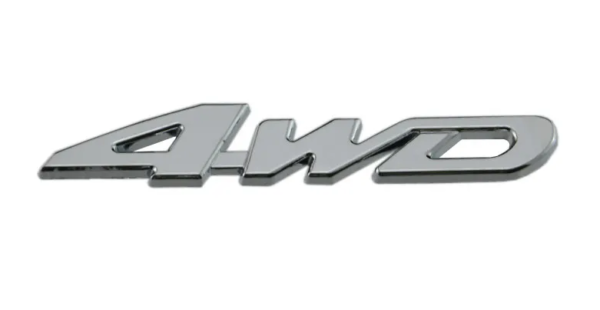 original.png 1 pcs Silver 4WD Metal Emblem Sticker
