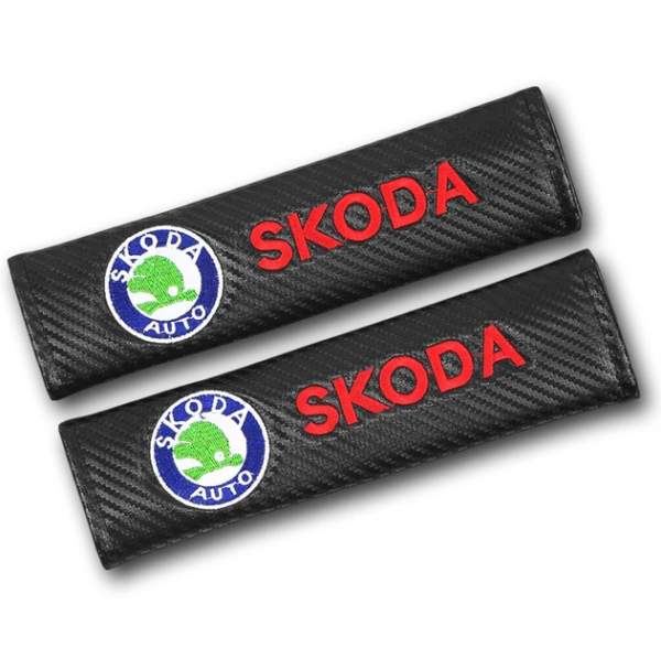 original.png 2 pcs Skoda Car Styling Safety Belt Cover Protection Shoulder Pad Cushion Harness Pad