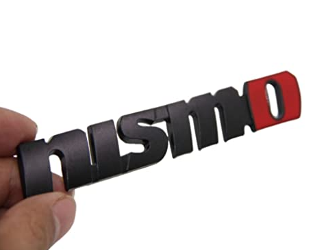 original.png 1 pcs Black Matte 3D Nismo Metal Emblem Sticker