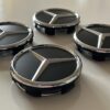 original.jpeg 4 pcs (Set) 60mm - 2.36inch Matte Black Mercedes Benz Star Logo Wheel Center Hub Caps